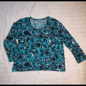 Floral long sleeve top